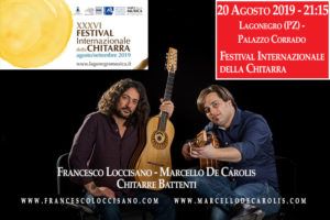 Festival internazionale della chitarra di Lagonegro - Concerto di chitarra battente di Francesco Loccisano e Marcello De Carolis