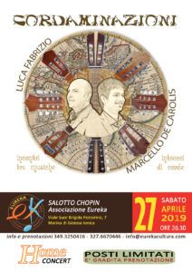 Concerto di Marcello De Carolis e Luca Fabrizio CORDAMINAZIONI a Marina di Gioiosa Ionica