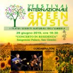 Festival Internazionale Green Music 2019 concerto del duo Cordaminazioni