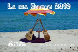 Estate 2019 di Marcello De Carolis i concerti con chitarra battente e chitarra classica