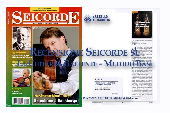 Recensione seicorde su la chitarra battente - metodo base scritto da Francesco Loccisano e Marcello De Carolis ed edito da fingerpicking.net