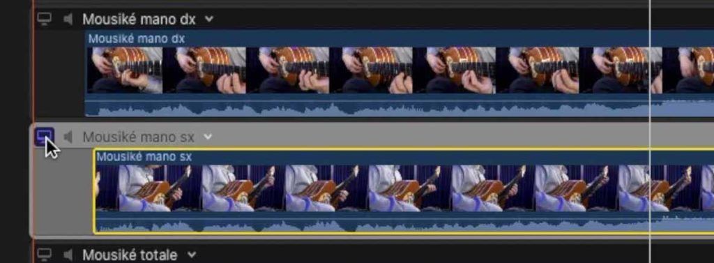 visualizzazione momentanea singola clip multicam Final Cut Pro x