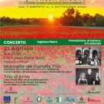 Concerto a città della Pieve di chitarra battente il 21 agosto di Marcello De Carolis trio per il festival internazionale Green Music