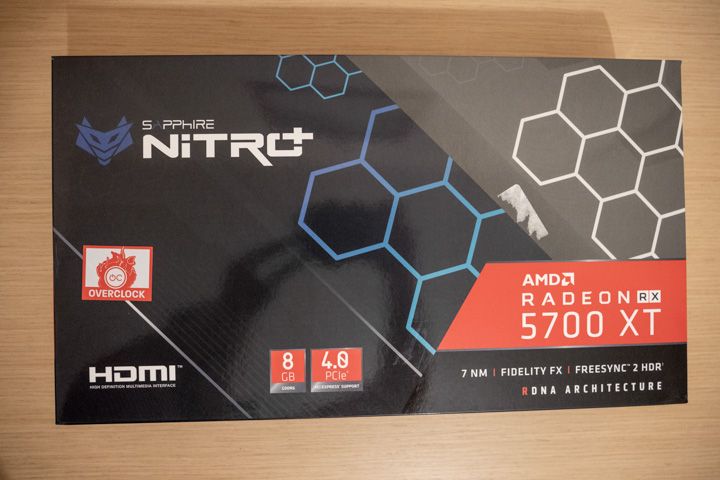 scatola amd radeon 5700 xt sapphire nitro +