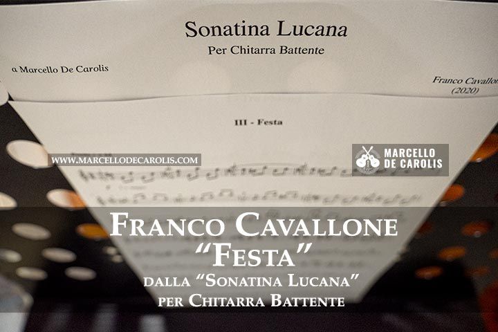 Franco Cavallone - Festa - Sonatina Lucana per chitarra battente sola