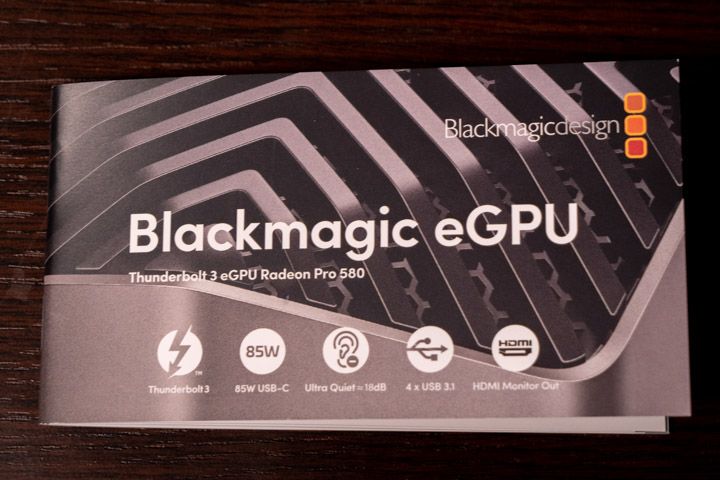 Manuale di istruzione eGpu Blackmagic