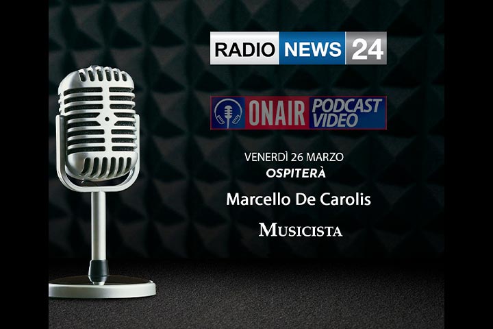 Radio news 24 chitarra battente Marcello De Carolis