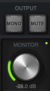 Volume mono e mute universal audio