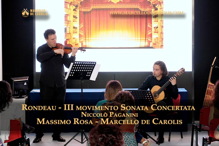 Rondeau sonata concertata chitarra e violino Niccolò Paganini