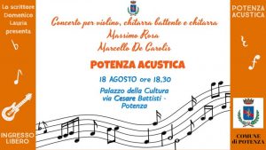 Concerto di chitarra e violino a potenza con Massimo Rosa e Marcello De Carolis
