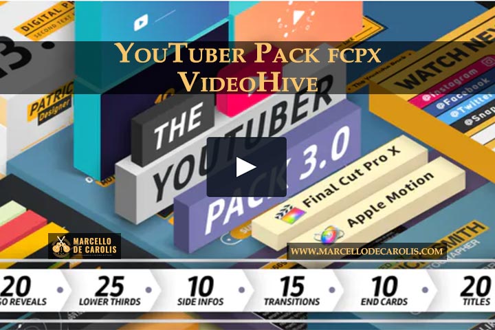 YouTuber Pack Final Cut Pro X videoHive