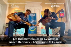 Les internationales de la guitare Amico Brozman chitarra battente Loccisano De Carolis